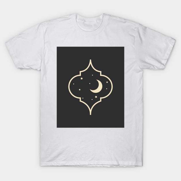 Beautiful Moon and Star T-Shirt by Zombie Girls Design